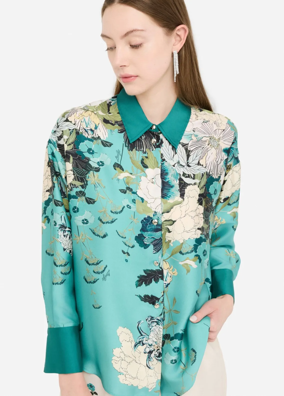 Liu Jo Camisa de sarga estampada-Mujer Camisas Y Blusas