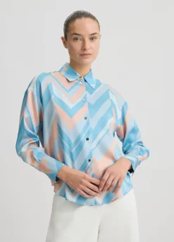 Liu Jo Camisa de sarga estampada-Mujer Camisas Y Blusas