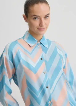 Liu Jo Camisa de sarga estampada-Mujer Camisas Y Blusas