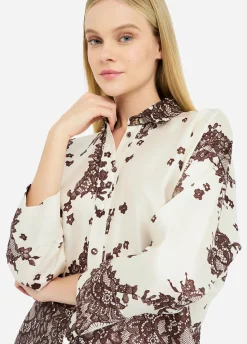 Liu Jo Camisa de sarga estampada-Mujer Camisas Y Blusas