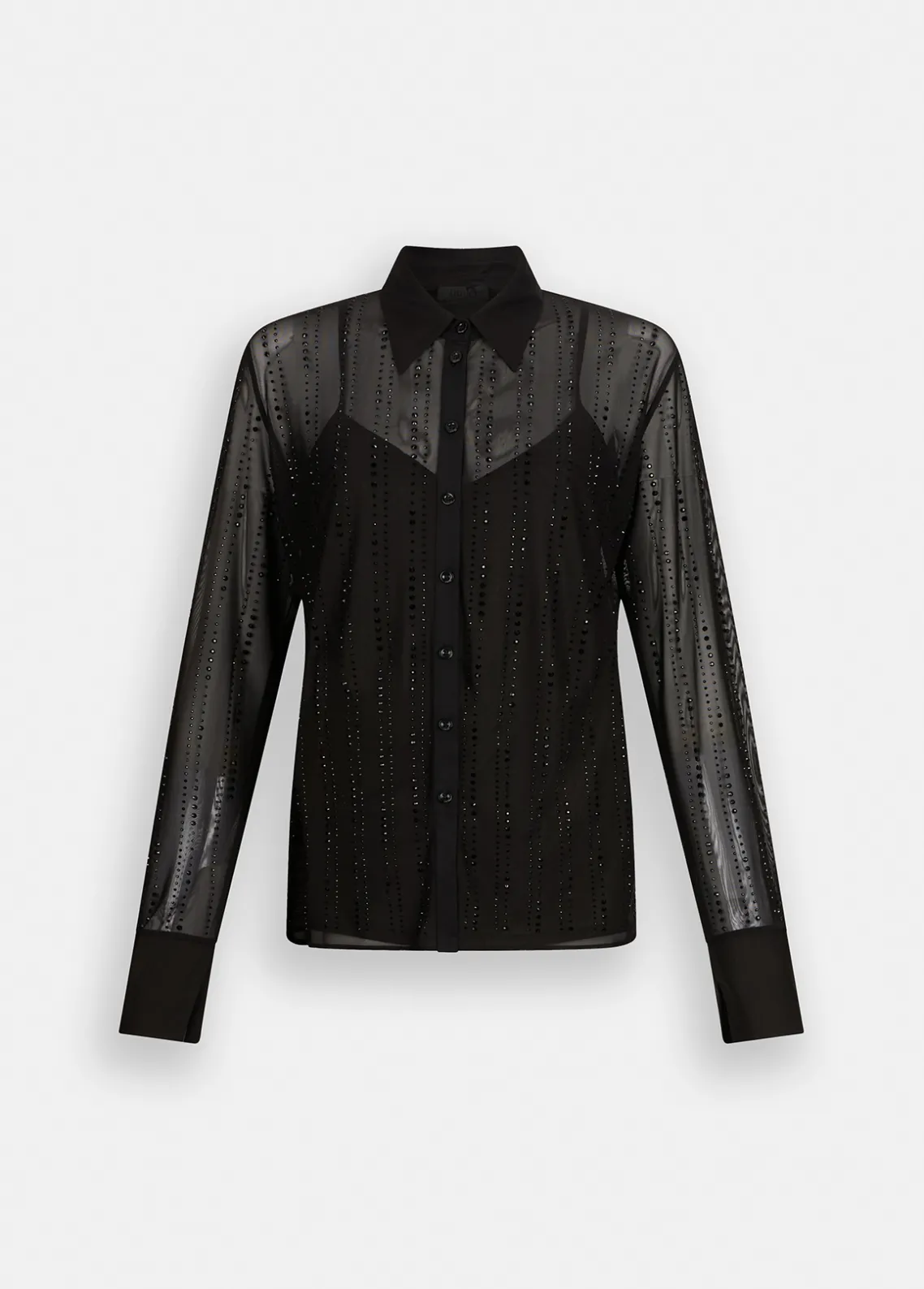 Liu Jo Camisa de tul con strass-Mujer Camisas Y Blusas
