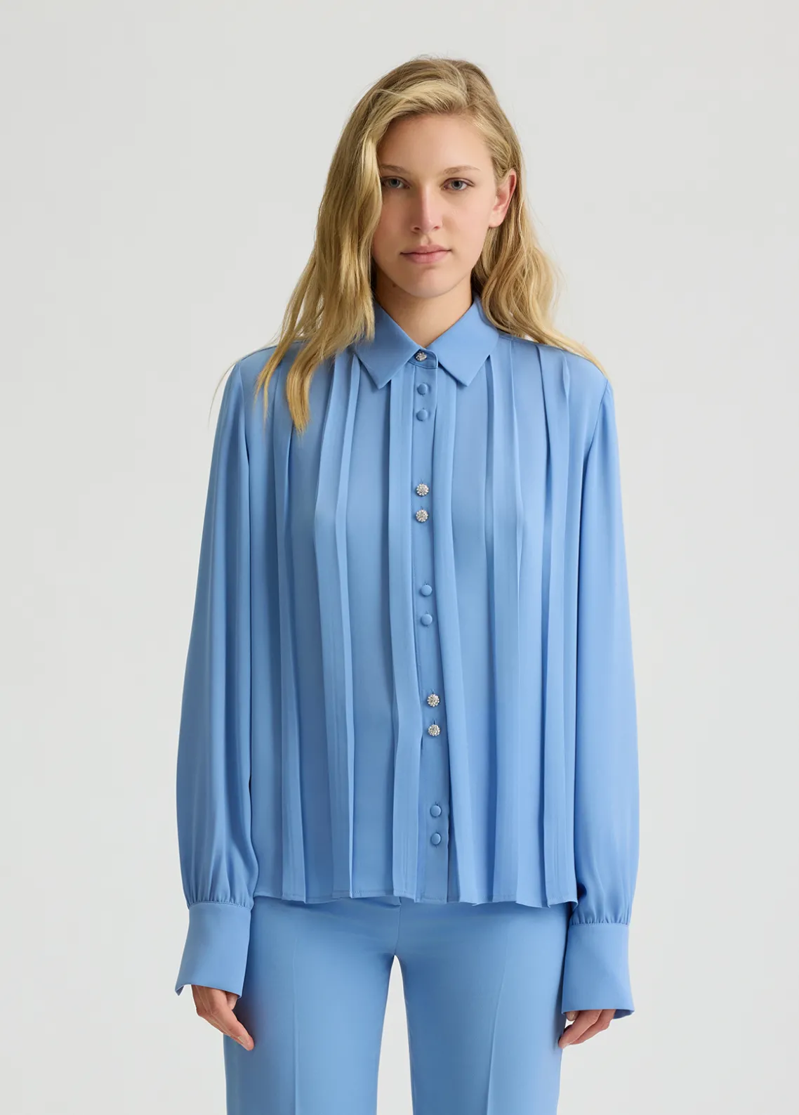Liu Jo Camisa plisada de georgette-Mujer Camisas Y Blusas|Ceremonia