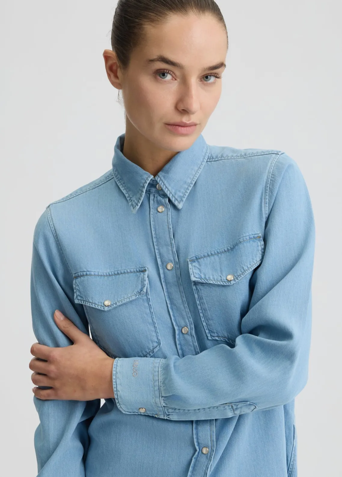 Liu Jo Camisa vaquera-Mujer Camisas Y Blusas