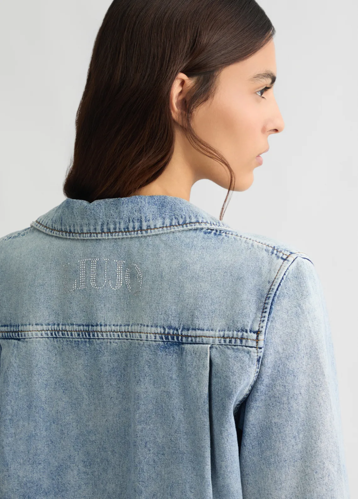 Liu Jo Camisa vaquera corta-Mujer Camisas Y Blusas