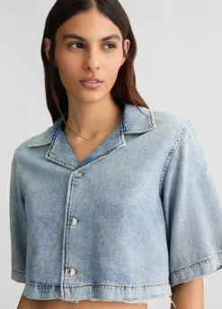 Liu Jo Camisa vaquera corta-Mujer Camisas Y Blusas