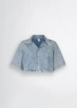 Liu Jo Camisa vaquera corta-Mujer Camisas Y Blusas