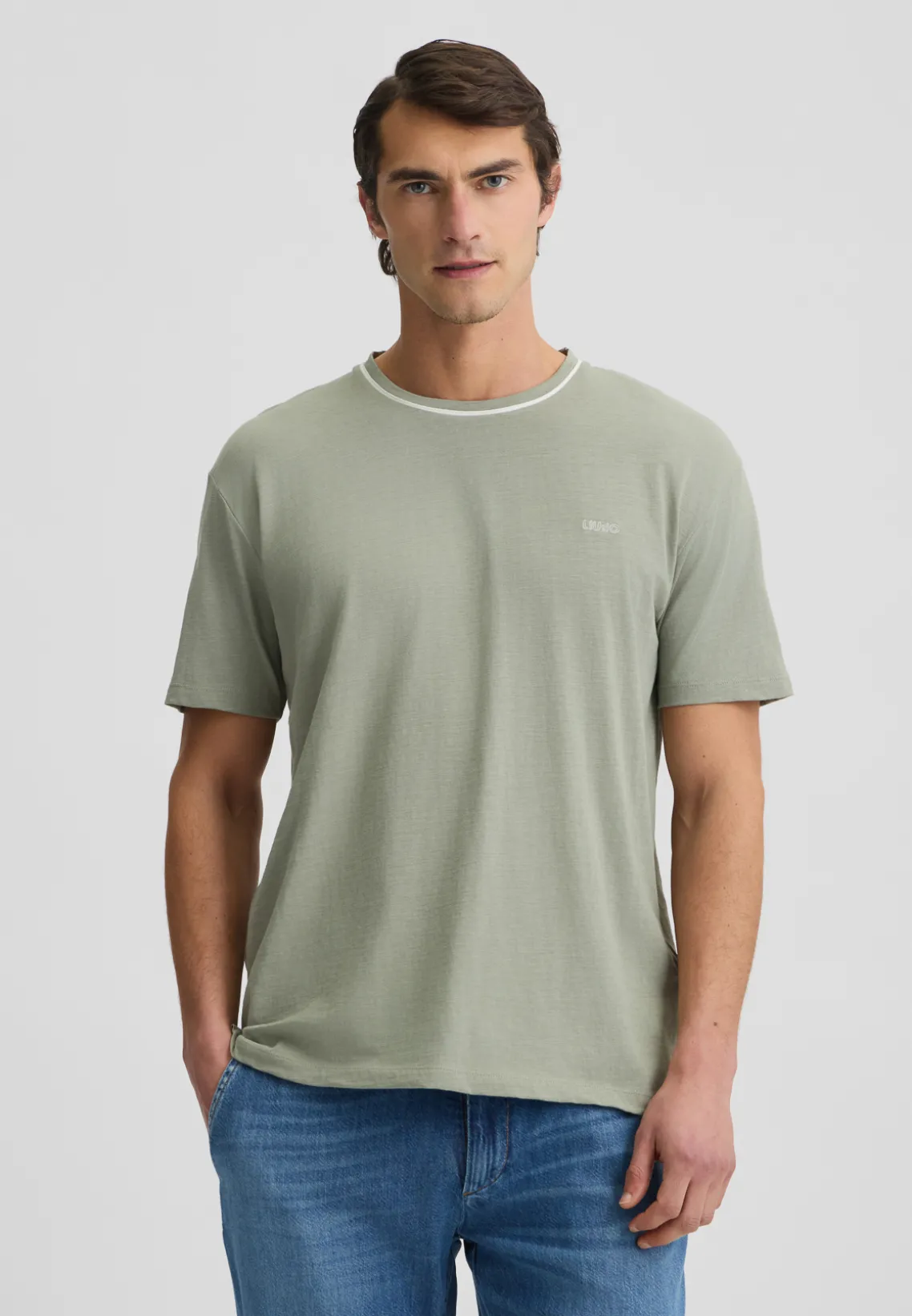 Liu Jo Camiseta color salvia-Hombre Polos Y Camisetas