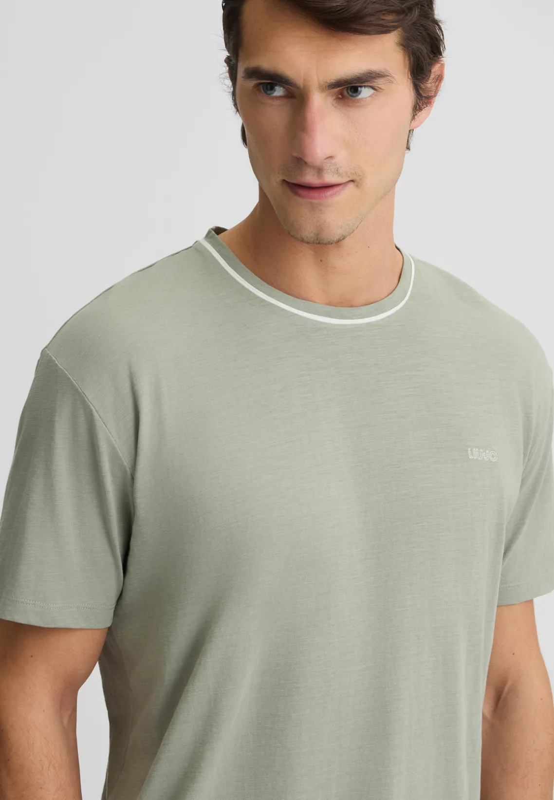 Liu Jo Camiseta color salvia-Hombre Polos Y Camisetas