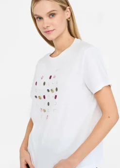 Liu Jo Camiseta con aplicaciones-Mujer Camisetas Y Tops