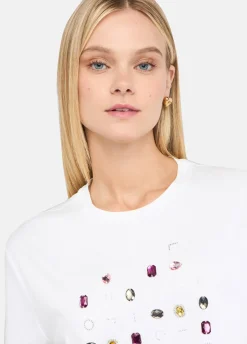 Liu Jo Camiseta con aplicaciones-Mujer Camisetas Y Tops