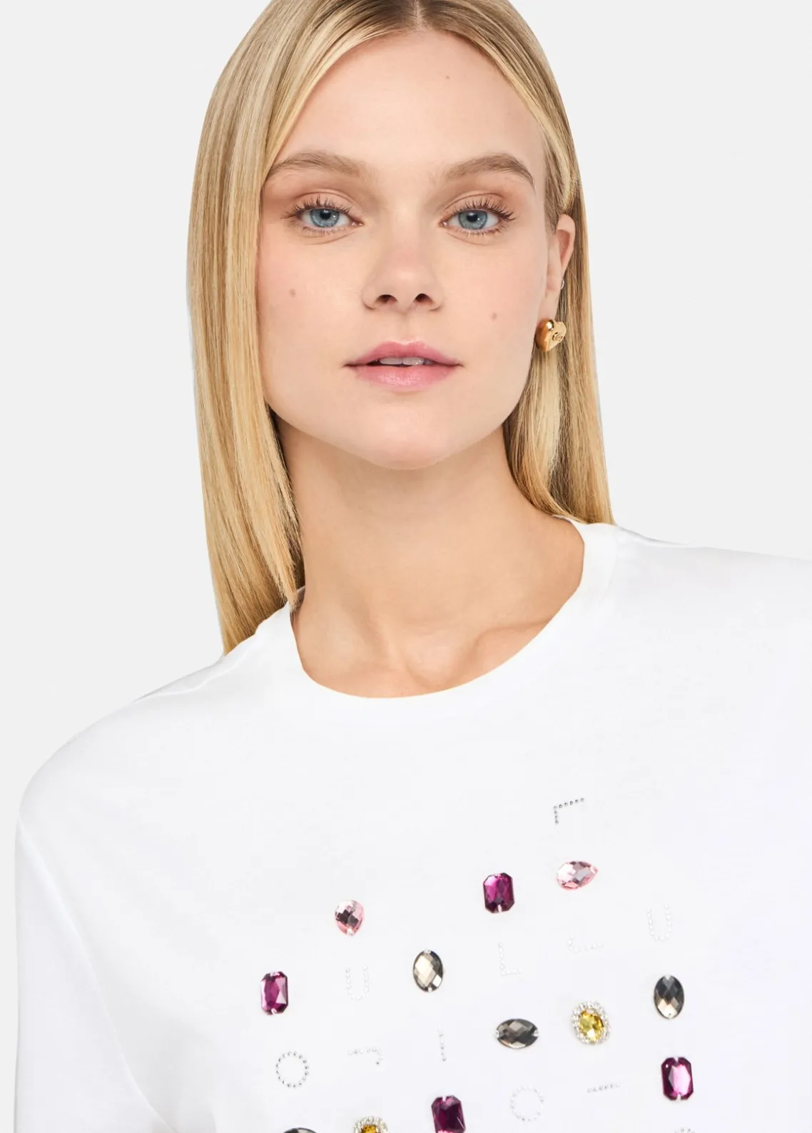 Liu Jo Camiseta con aplicaciones-Mujer Camisetas Y Tops