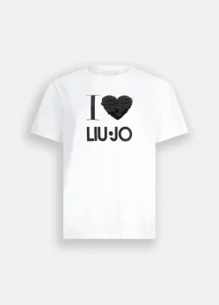 Liu Jo Camiseta con aplicaciones-Mujer Camisetas Y Tops