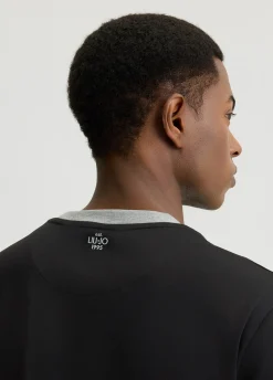 Liu Jo Camiseta con bolsillo-Hombre Polos Y Camisetas