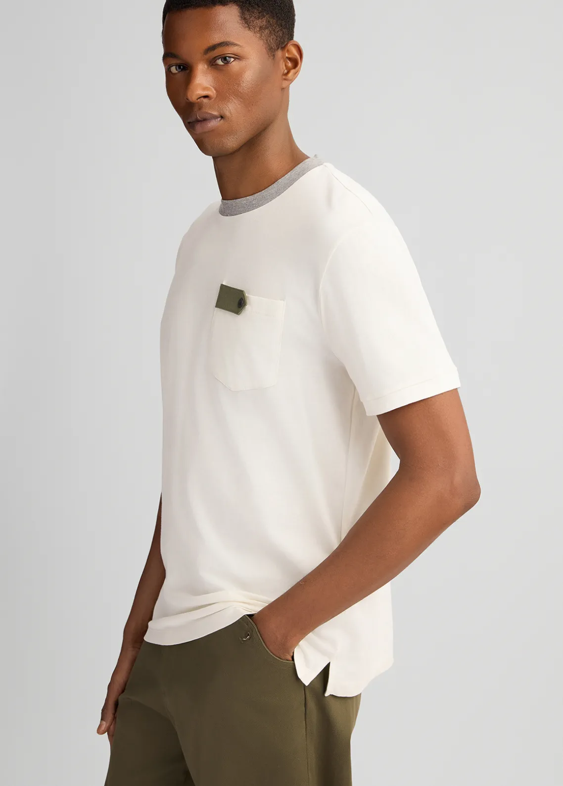 Liu Jo Camiseta con bolsillo-Hombre Polos Y Camisetas