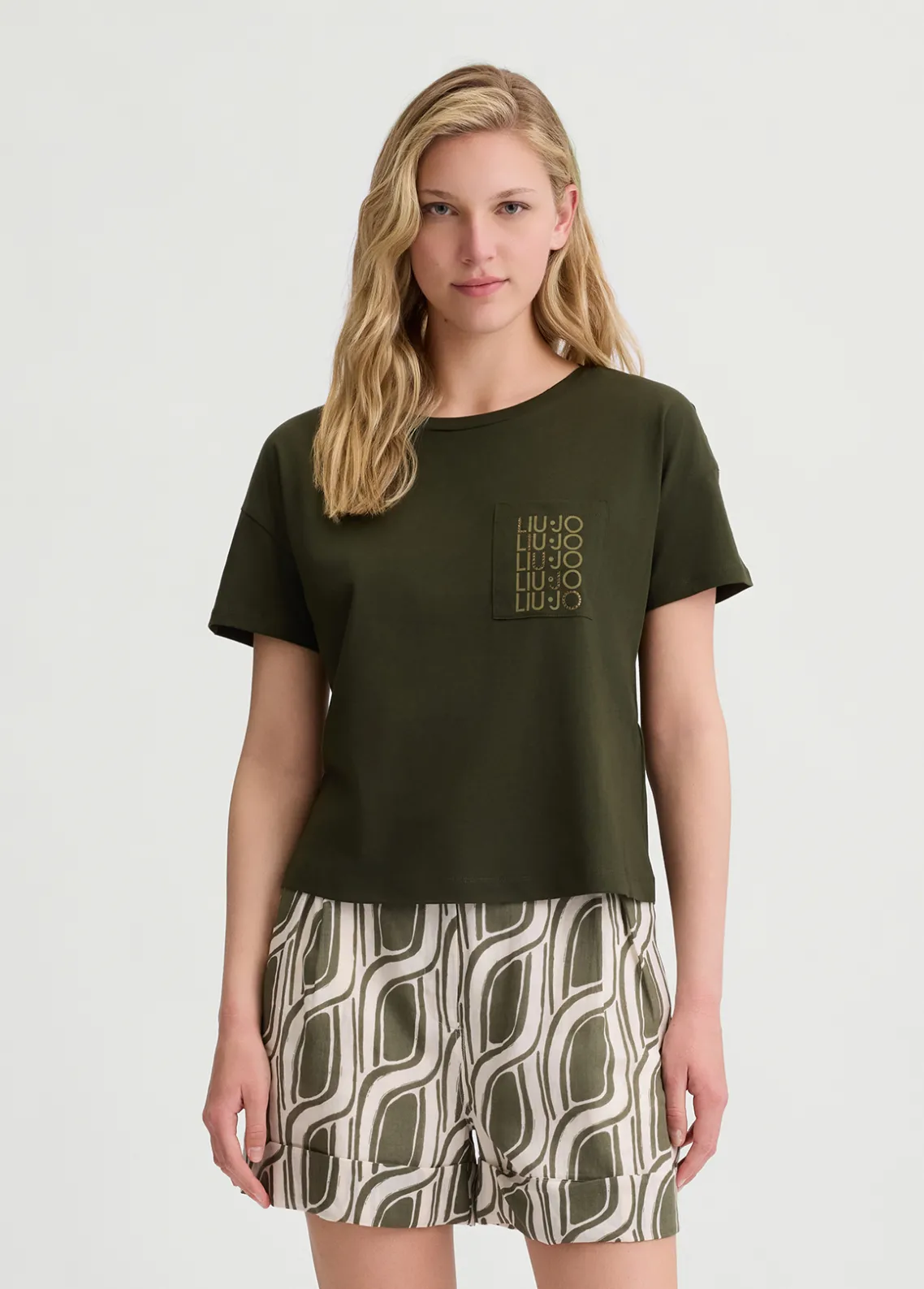 Liu Jo Camiseta con bolsillo-Mujer Moda Baño|Camisetas Y Tops