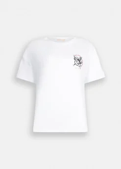 Liu Jo Camiseta con bordado y strass-Mujer Camisetas Y Tops