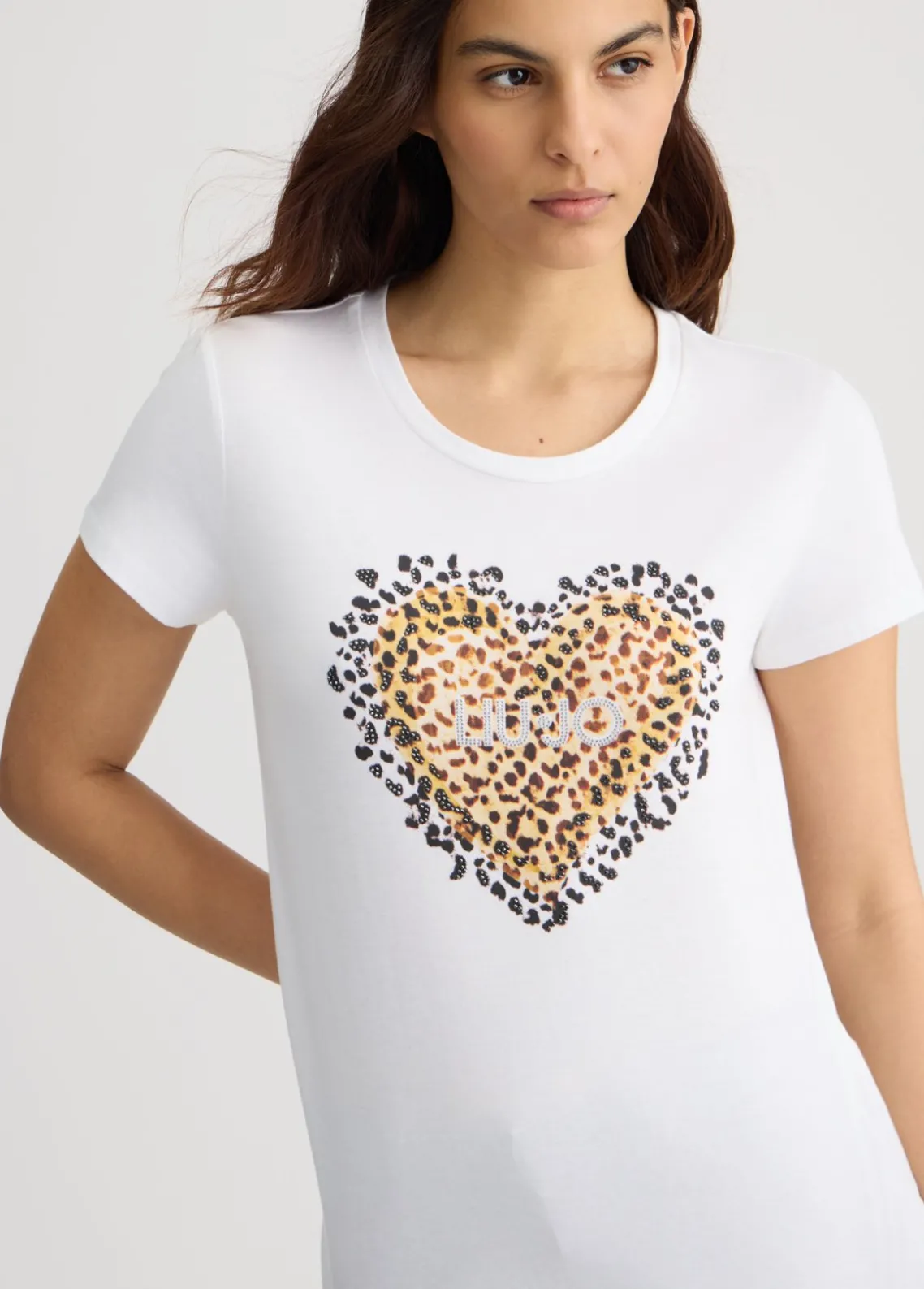 Liu Jo Camiseta con corazón animal-Mujer Camisetas Y Tops