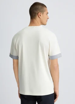 Liu Jo Camiseta con detalles de popelina-Hombre Polos Y Camisetas