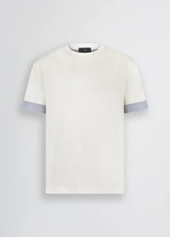 Liu Jo Camiseta con detalles de popelina-Hombre Polos Y Camisetas