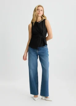 Liu Jo Camiseta con drapeado-Mujer Camisetas Y Tops