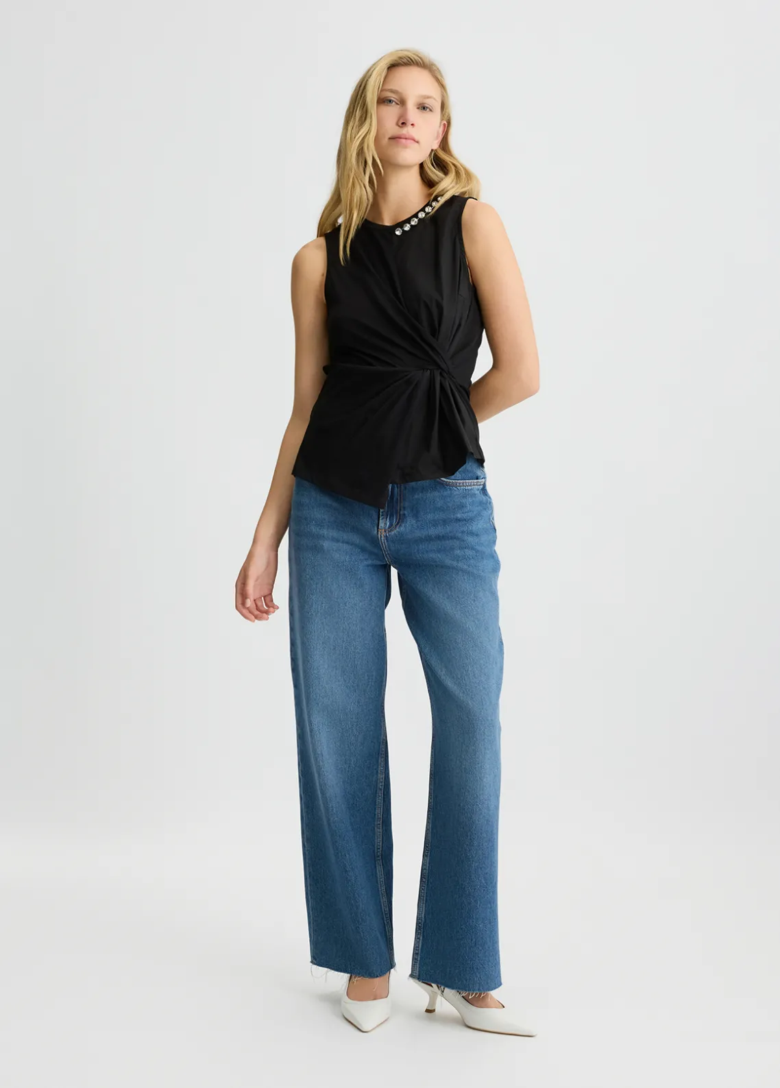 Liu Jo Camiseta con drapeado-Mujer Camisetas Y Tops