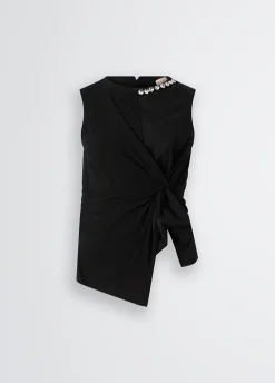 Liu Jo Camiseta con drapeado-Mujer Camisetas Y Tops