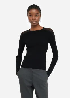 Liu Jo Camiseta con encaje-Mujer Cárdigans Y Jerséis