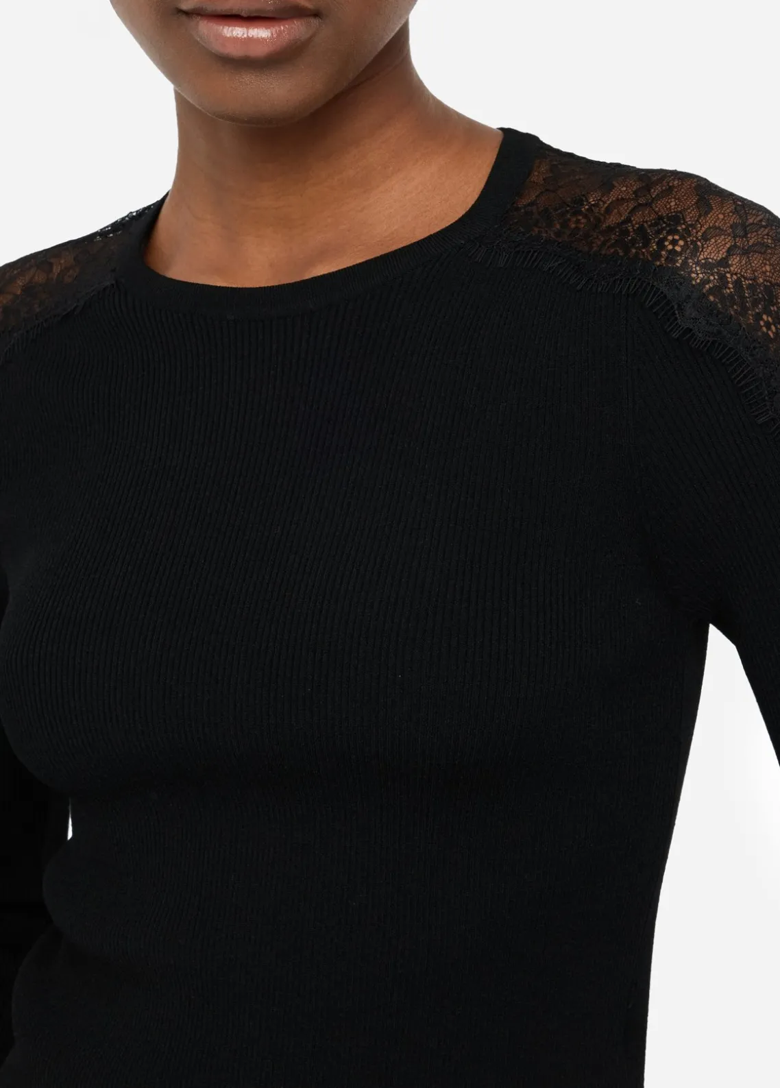 Liu Jo Camiseta con encaje-Mujer Cárdigans Y Jerséis
