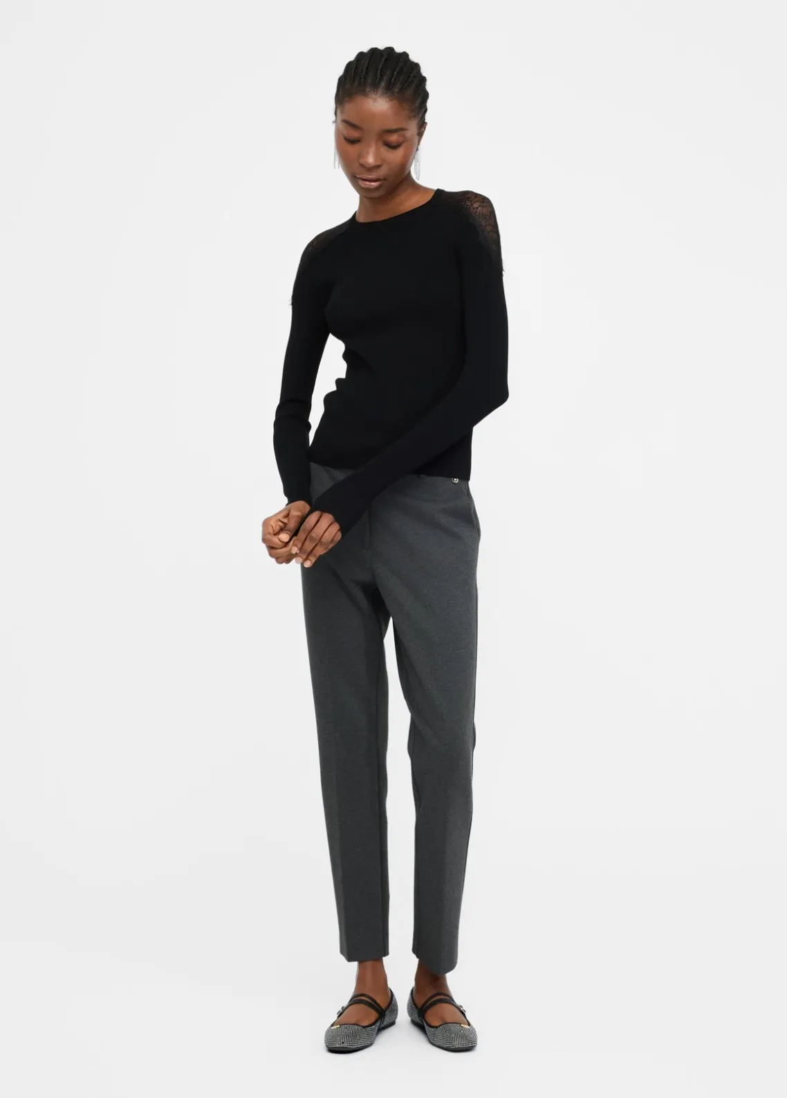 Liu Jo Camiseta con encaje-Mujer Cárdigans Y Jerséis