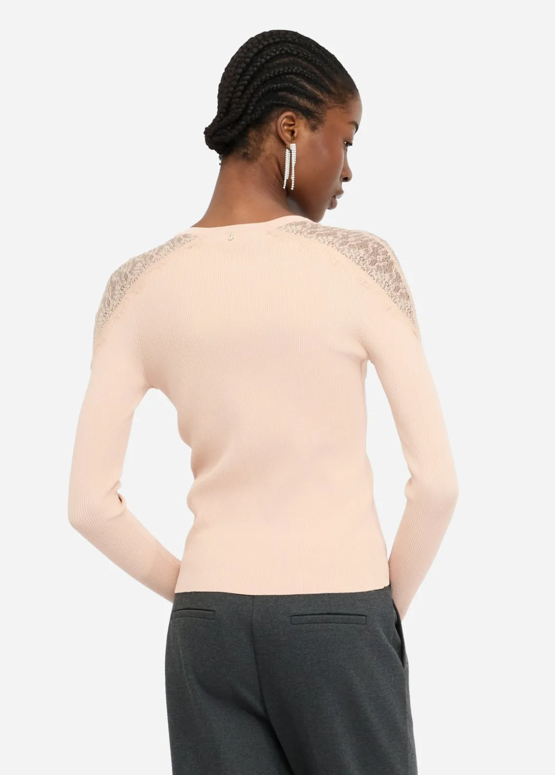 Liu Jo Camiseta con encaje-Mujer Cárdigans Y Jerséis