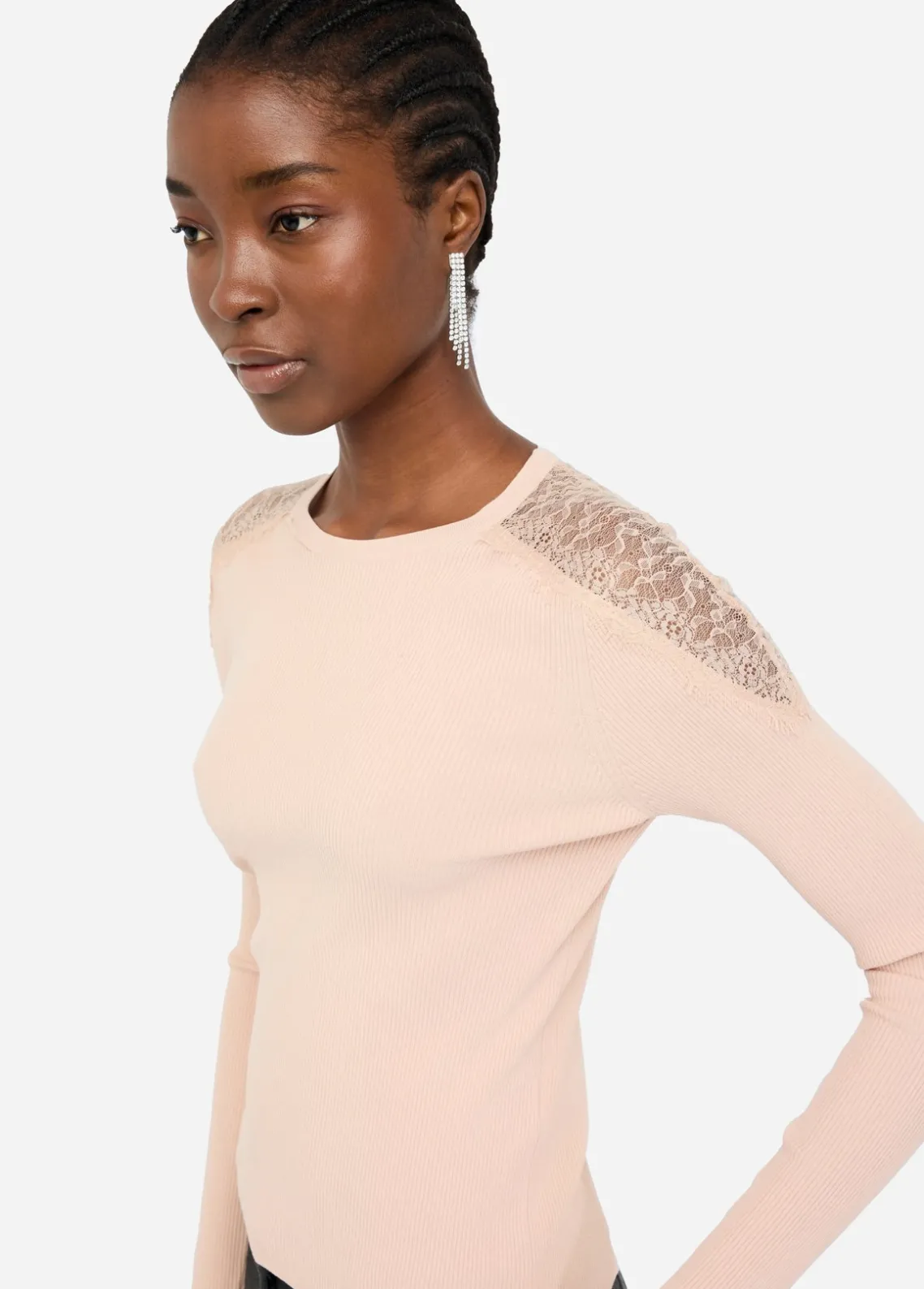 Liu Jo Camiseta con encaje-Mujer Cárdigans Y Jerséis