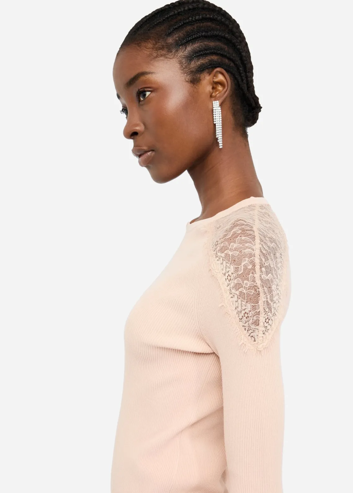 Liu Jo Camiseta con encaje-Mujer Cárdigans Y Jerséis