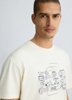 Liu Jo Camiseta con estampado-Hombre Polos Y Camisetas