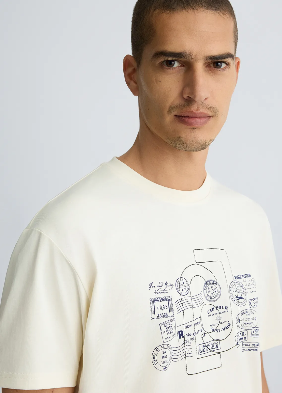 Liu Jo Camiseta con estampado-Hombre Polos Y Camisetas