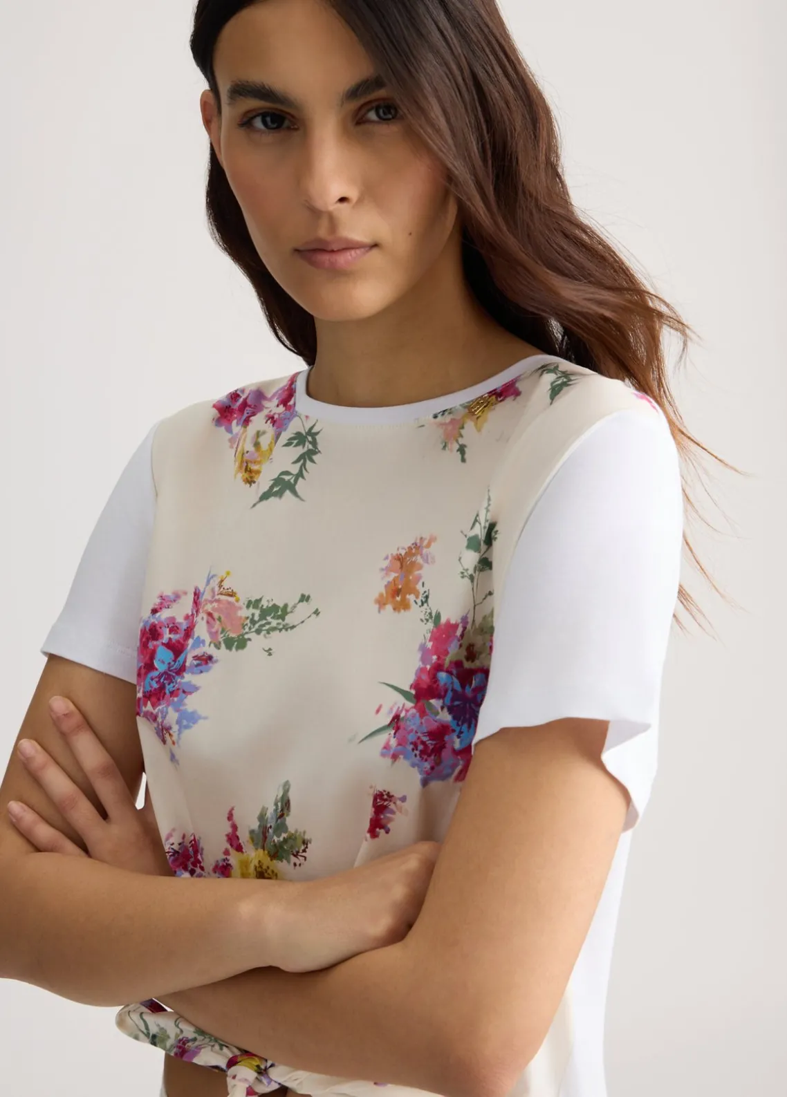 Liu Jo Camiseta con estampado y nudo-Mujer Camisetas Y Tops