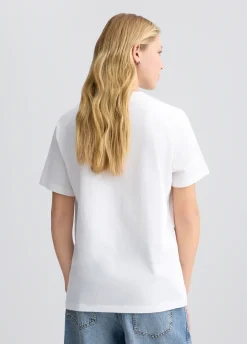 Liu Jo Camiseta con estampado y strass-Mujer Camisetas Y Tops
