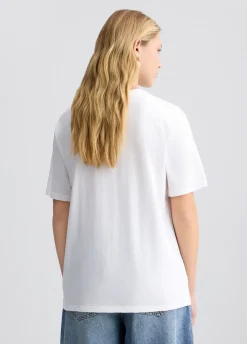 Liu Jo Camiseta con flor de estampado animal-Mujer Camisetas Y Tops