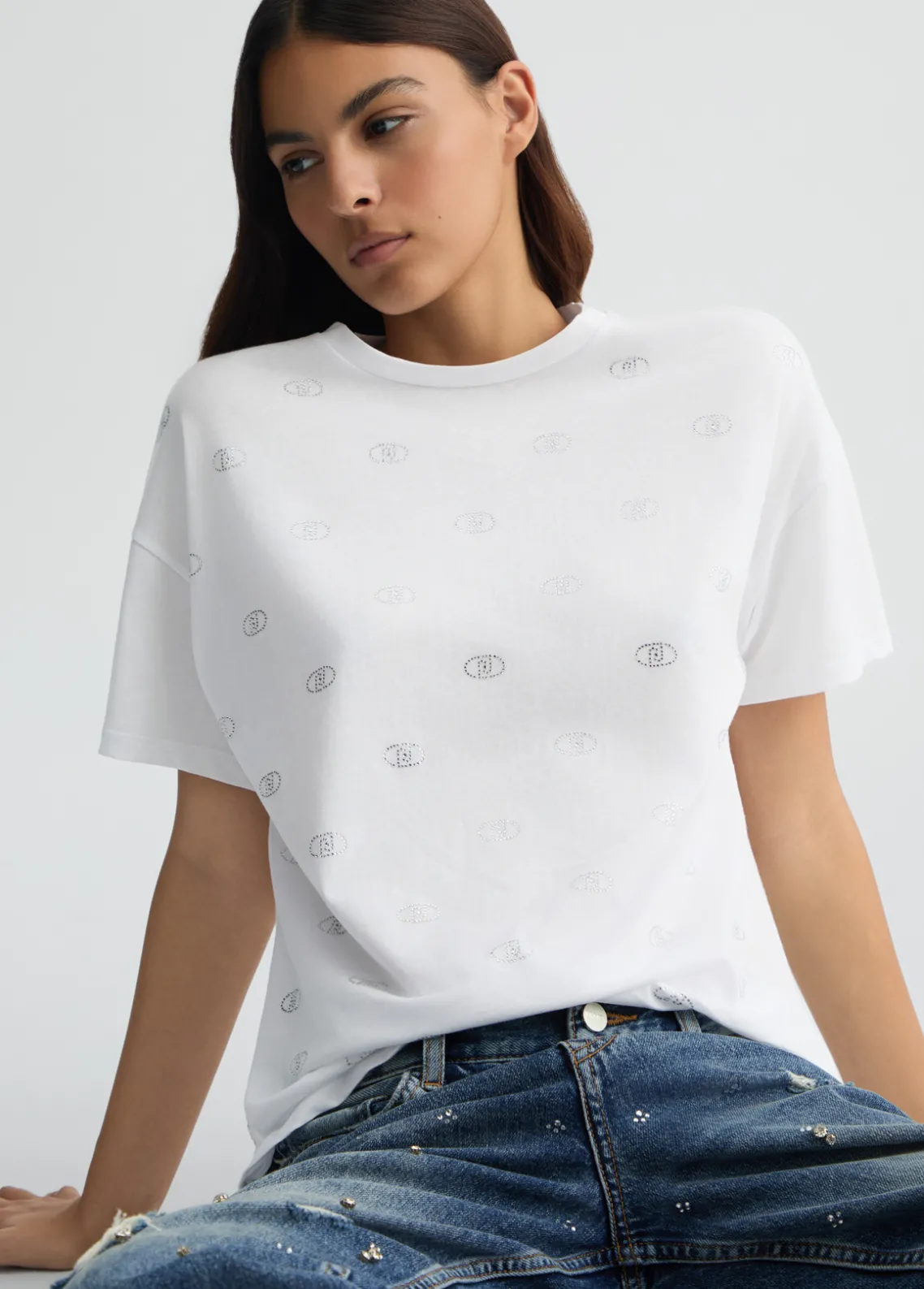Liu Jo Camiseta con logotipo-Mujer Camisetas Y Tops