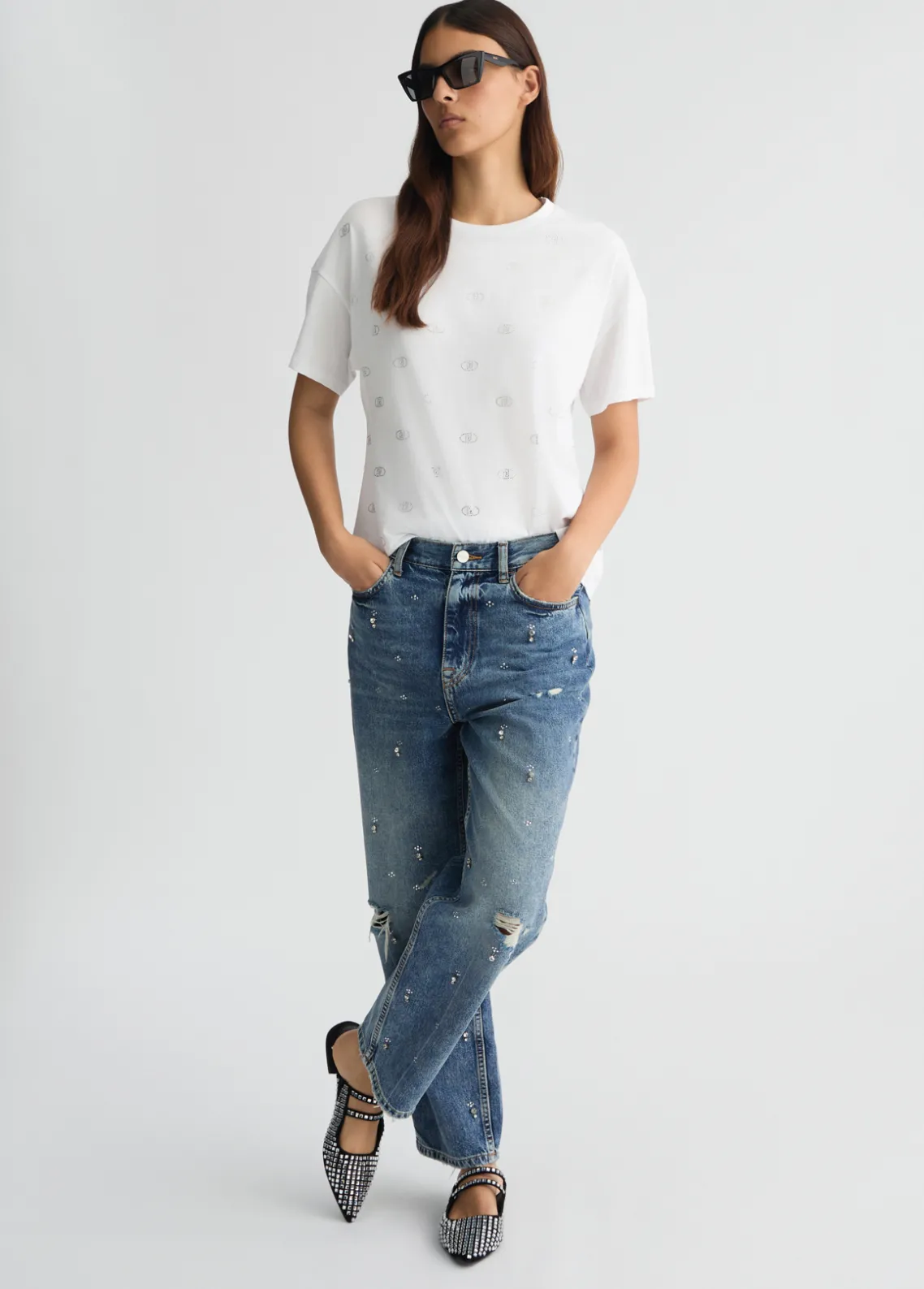 Liu Jo Camiseta con logotipo-Mujer Camisetas Y Tops