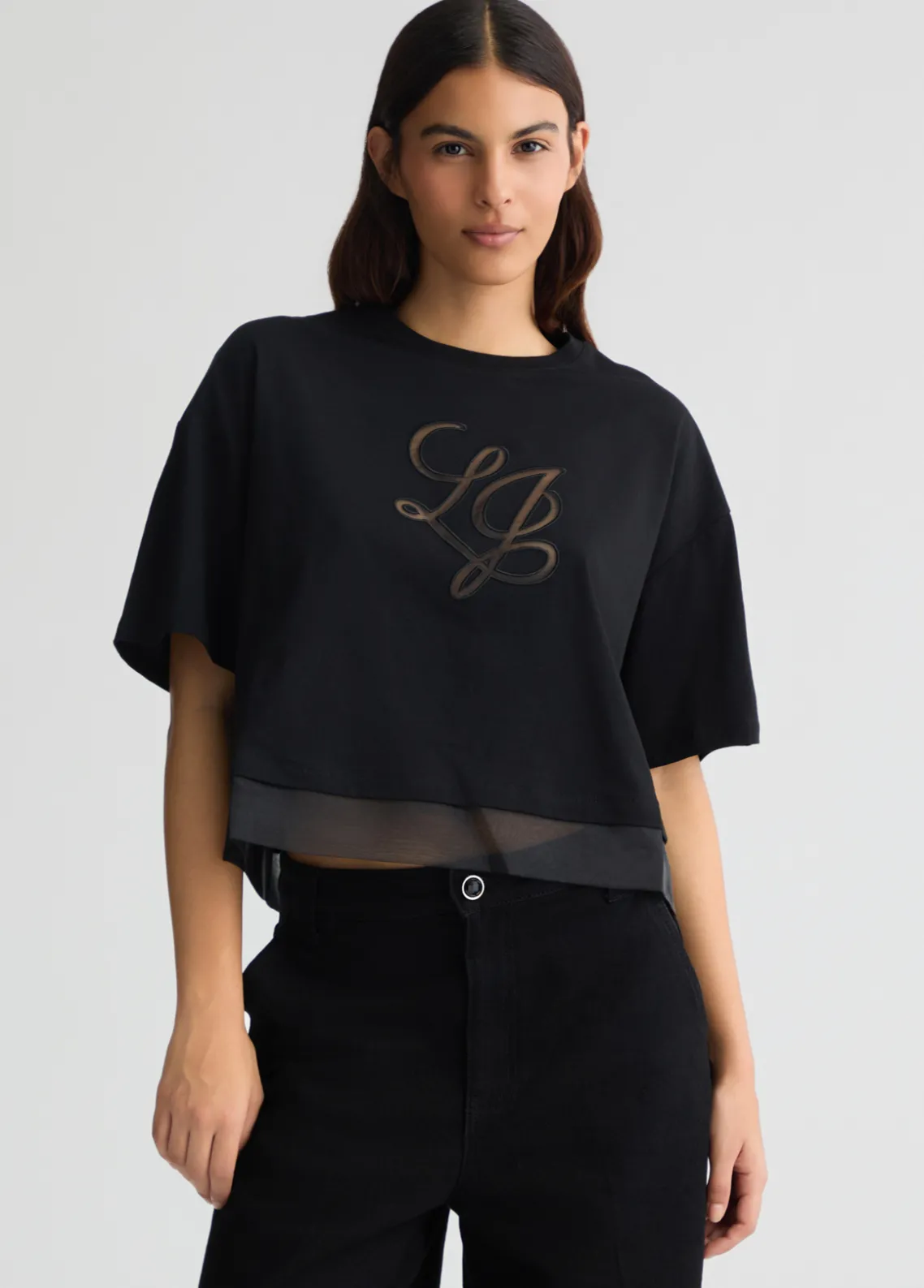Liu Jo Camiseta con logotipo-Mujer Camisetas Y Tops