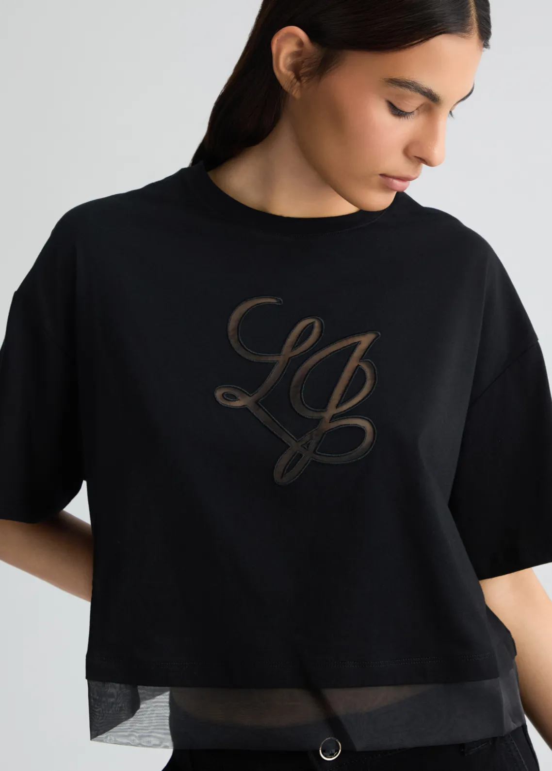 Liu Jo Camiseta con logotipo-Mujer Camisetas Y Tops