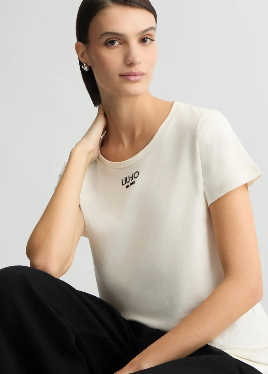 Liu Jo Camiseta con logotipo-Mujer Camisetas Y Tops