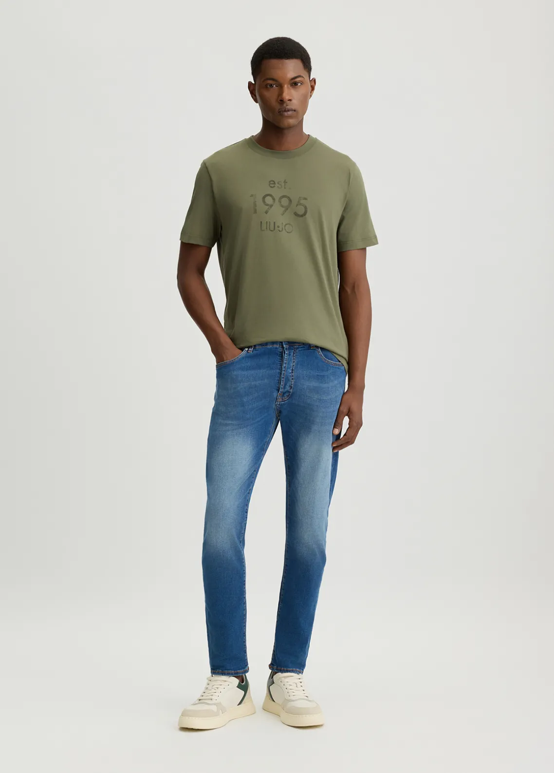 Liu Jo Camiseta con logotipo estampado-Hombre Polos Y Camisetas