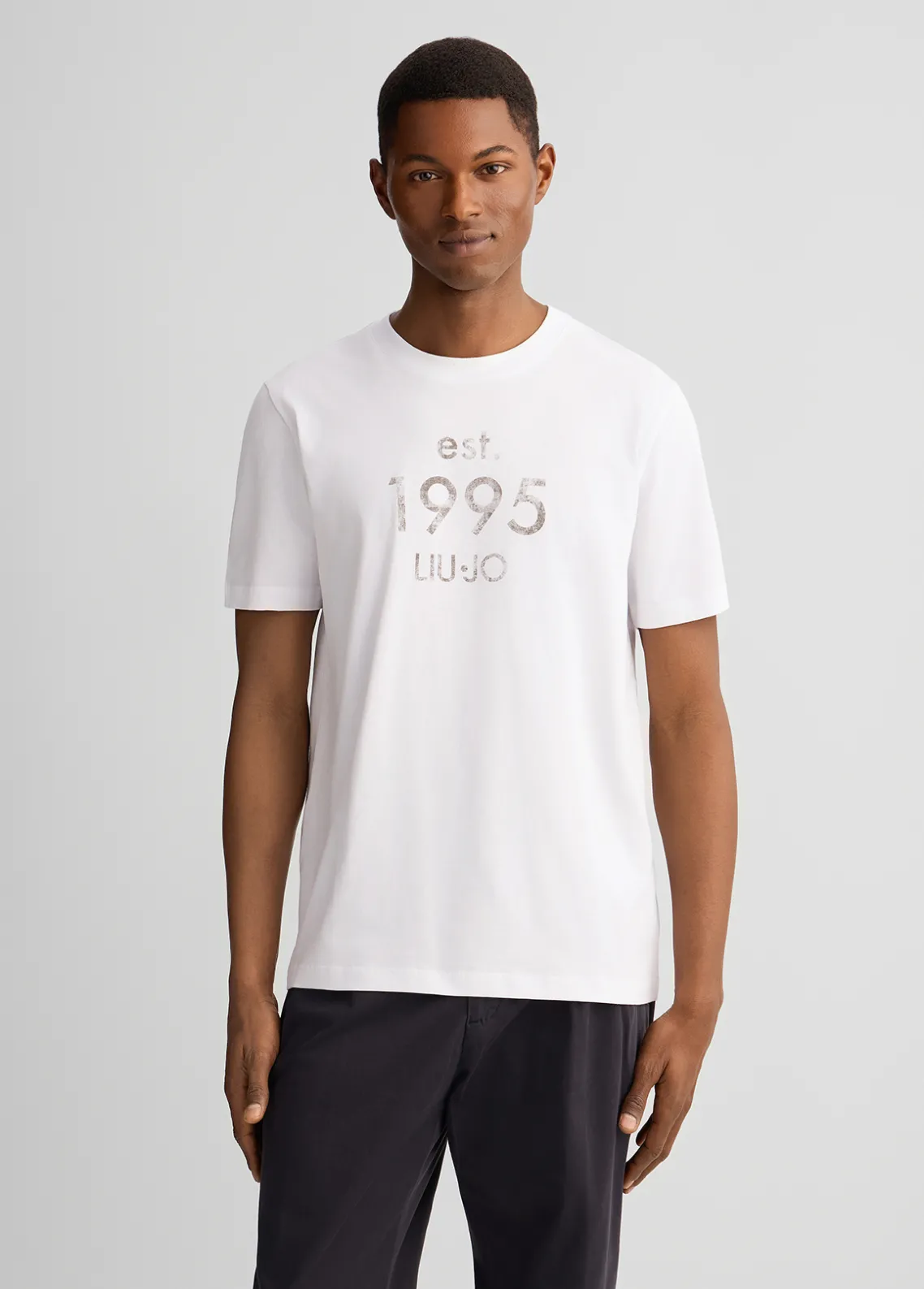 Liu Jo Camiseta con logotipo estampado-Hombre Polos Y Camisetas