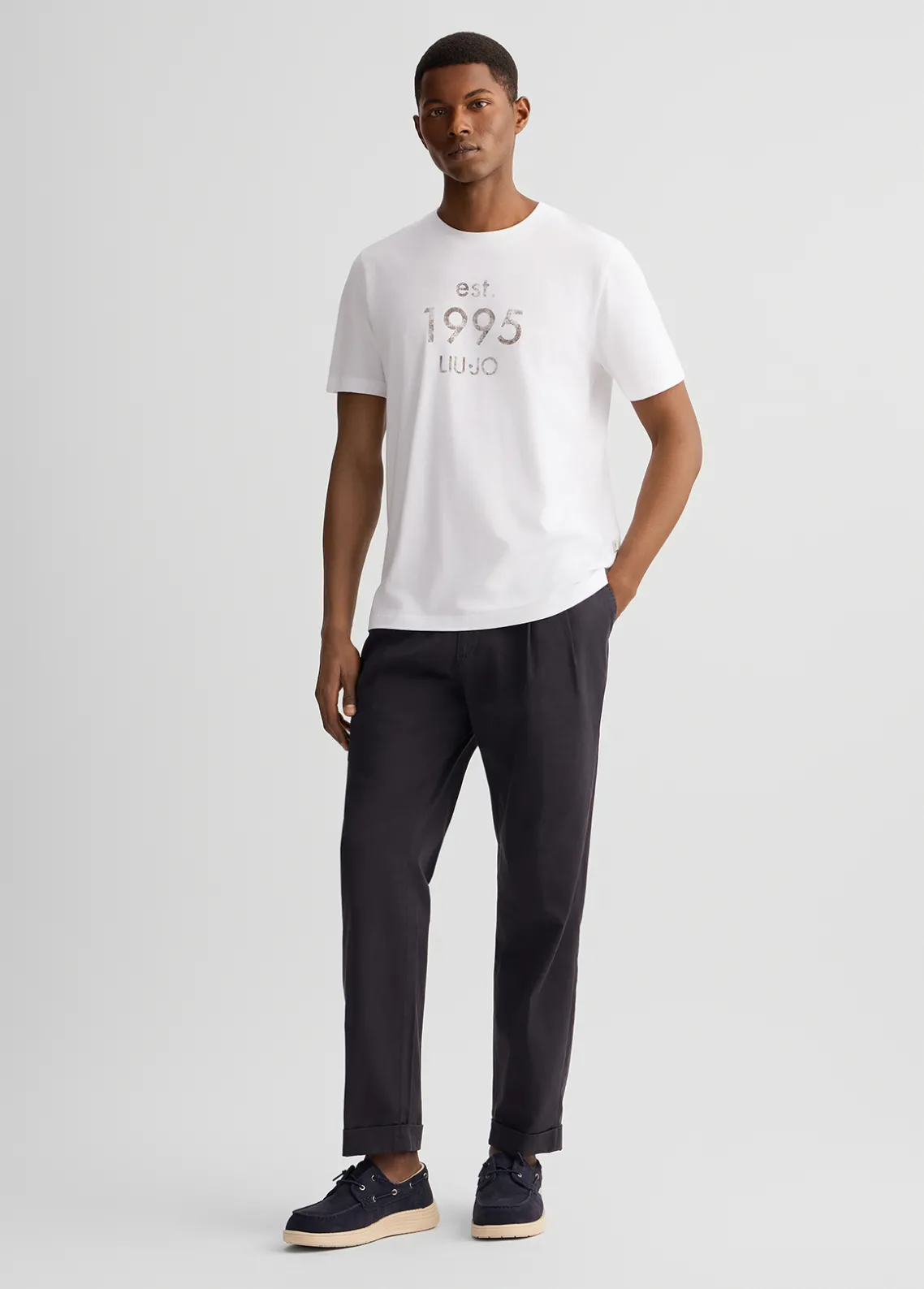 Liu Jo Camiseta con logotipo estampado-Hombre Polos Y Camisetas