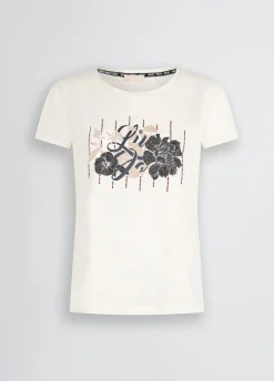 Liu Jo Camiseta con logotipo y strass-Mujer Ropa Deportiva|Camisetas Y Tops