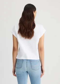 Liu Jo Camiseta con logotipo y strass-Mujer Moda Baño|Camisetas Y Tops