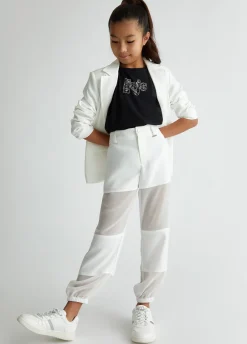 Liu Jo Camiseta con logotipo y strass- Camisetas