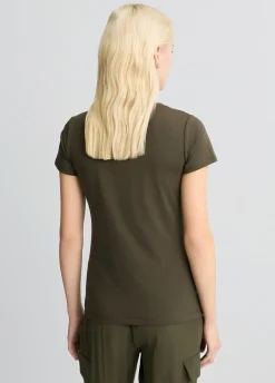 Liu Jo Camiseta con logotipo y strass-Mujer Moda Baño|Camisetas Y Tops