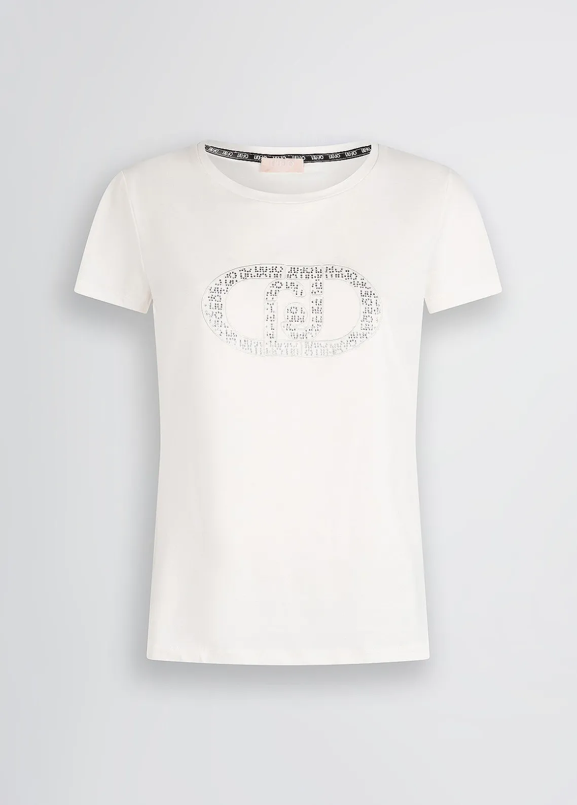 Liu Jo Camiseta con logotipo y strass-Mujer Ropa Deportiva|Camisetas Y Tops
